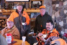 Warming up after the hunt.